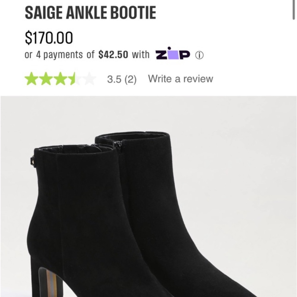 NEW Sam Edelman Women’s Boots. Women’s size 6. Saige Suede ankle bootie.